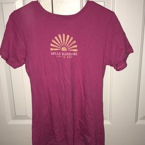 LIFE IS GOOD PINK TEE